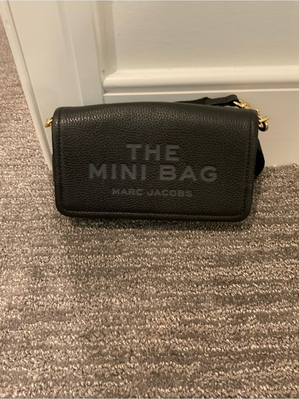 Marc Jacobs Black The Mini Bag with Gold-Tone Hardware - Picture 3 of 16